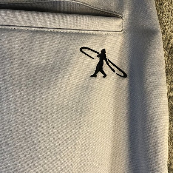 Nike Swingman Dri-Fit Men's Med. Solid White Straight Leg Baseball Pants Pockets - Picture 7 of 13